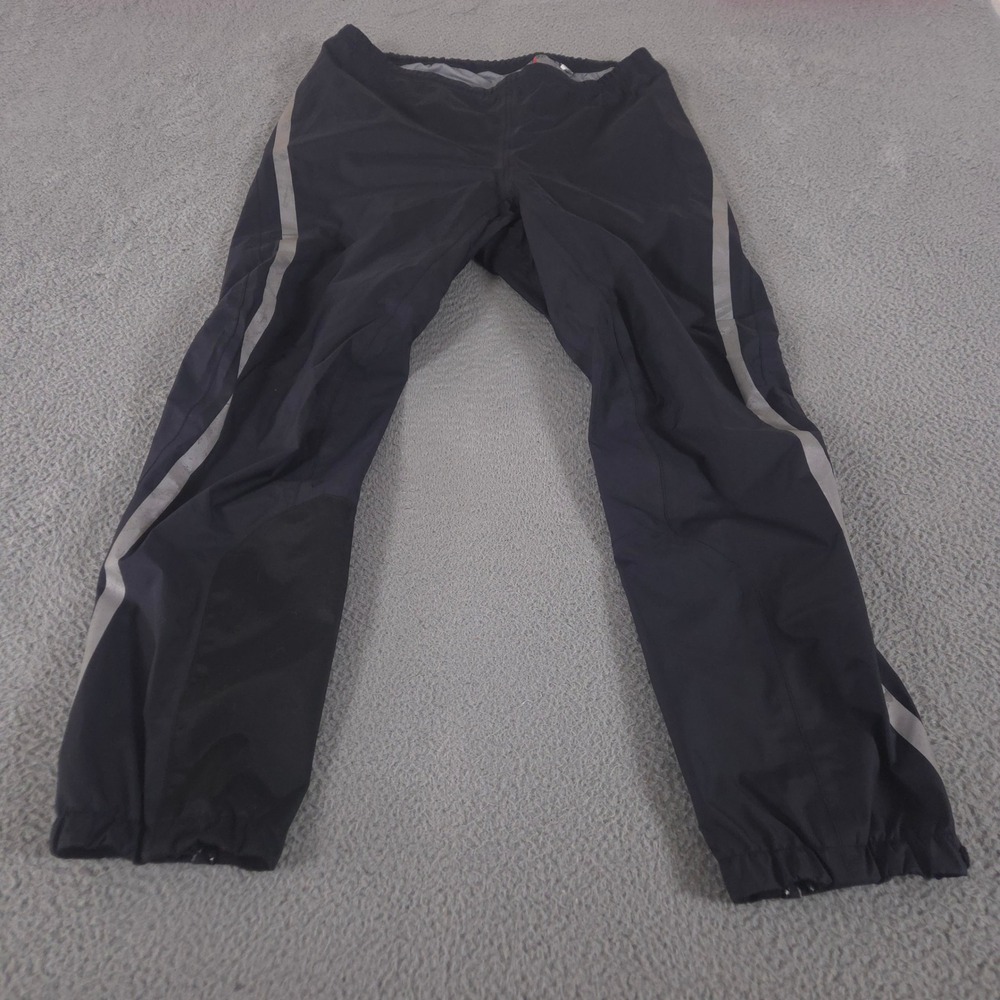 Novara Pants Mens XL Black Waterproof Reflective Stripe Nylon Cycling Trousers